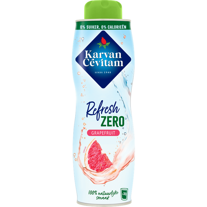 Karvan Cévitam Refresh Zero Pink Grapefruit Siroop 600ML