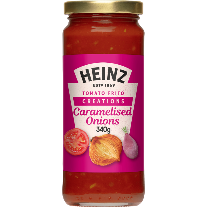 Heinz Tomato Frito® Creations met gekarameliseerde uien & sjalotten