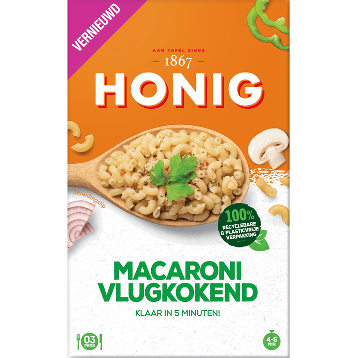 Honig Macaroni Vlugkokend 250g