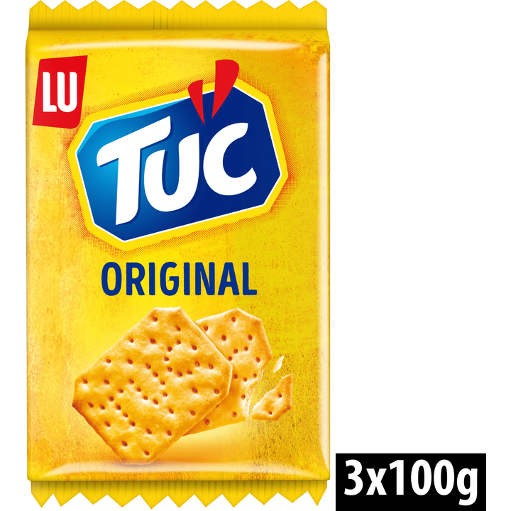 LU TUC TUC crackers naturel 3-pack 300g