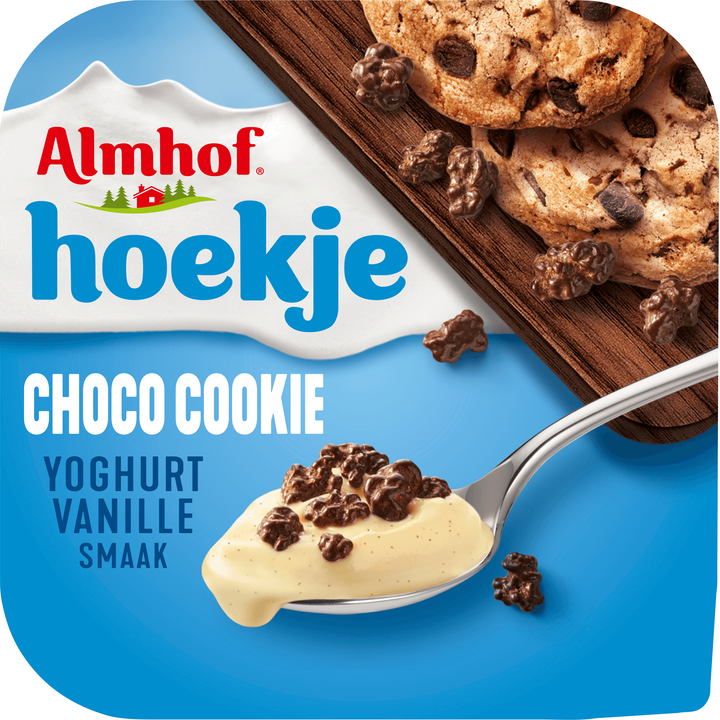 Almhof Hoekje Choco Cookie Yoghurt Vanillesmaak 150 g