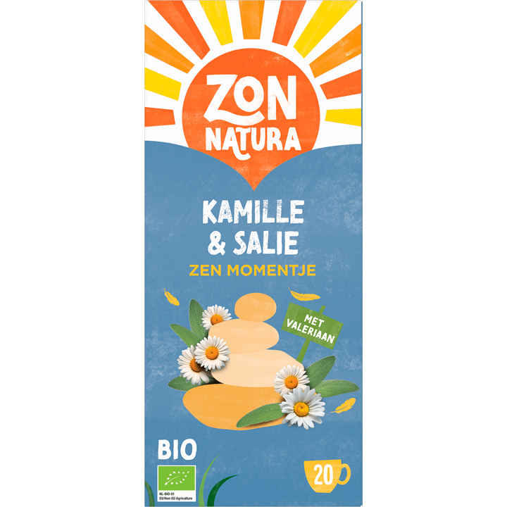 Zonnatura Bio Kamille & Salie Zen Momentje 20 Zakjes 30 g