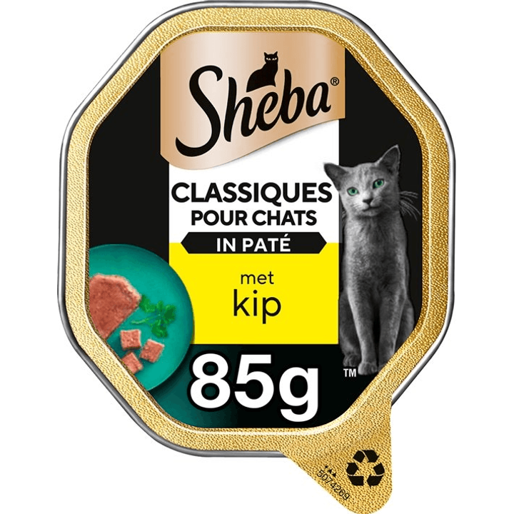 Sheba Kattenvoer Classic - Adult - Natvoer - Kip - kuipje 85g