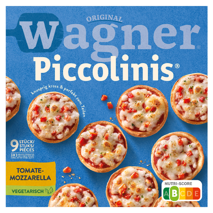 Original Wagner Piccolinis Pizza Tomate-Mozzarella 9 Stuks 270 g