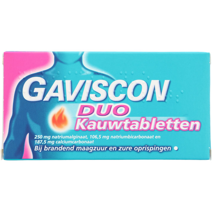 Gaviscon Duo kauwtabletten 250mg 48st