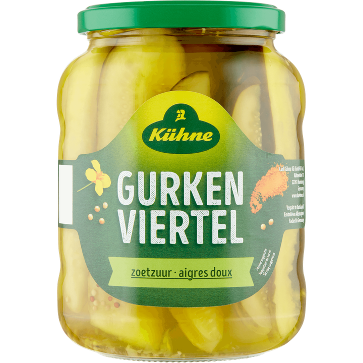 Kühne Gurken Viertel Zoetzuur 670 g