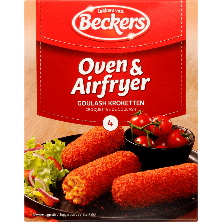 Beckers Oven & Airfryer Goulash Kroketten 4 x 80 g