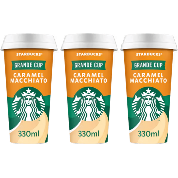 Starbucks Chilled Coffee Caramel Macchiato ijskoffie 3 x 330ml