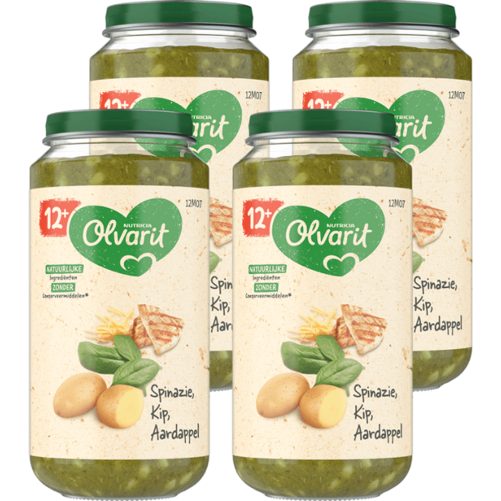 12+ Maanden Spinazie Kip Aardappel
