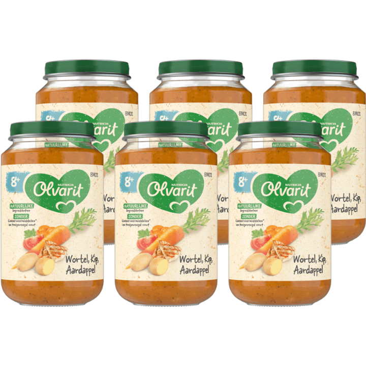 8+ Maanden Wortel Kip Aardappel