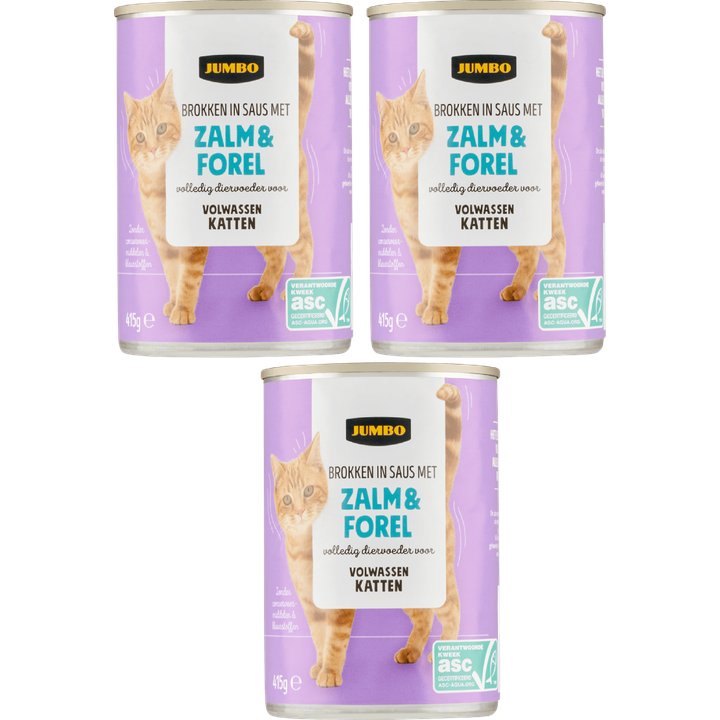 Brokken in Saus met Zalm & Forel