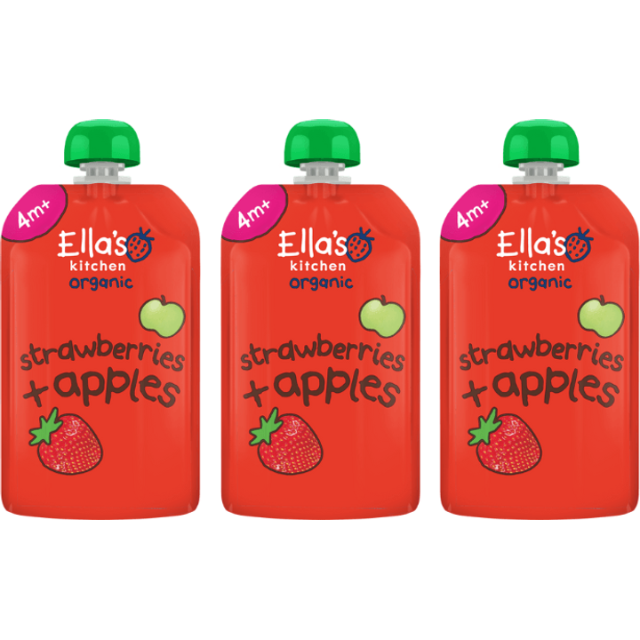 Aardbeien + appels 4+ biologisch