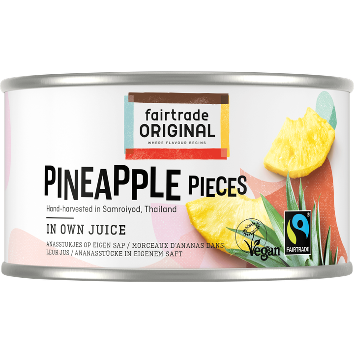 Fairtrade Original Ananasstukjes op Eigen Sap 227 g