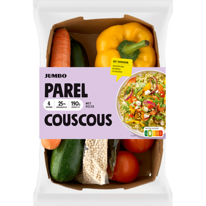 Parelcouscous met Pesto Verspakket 4 Personen