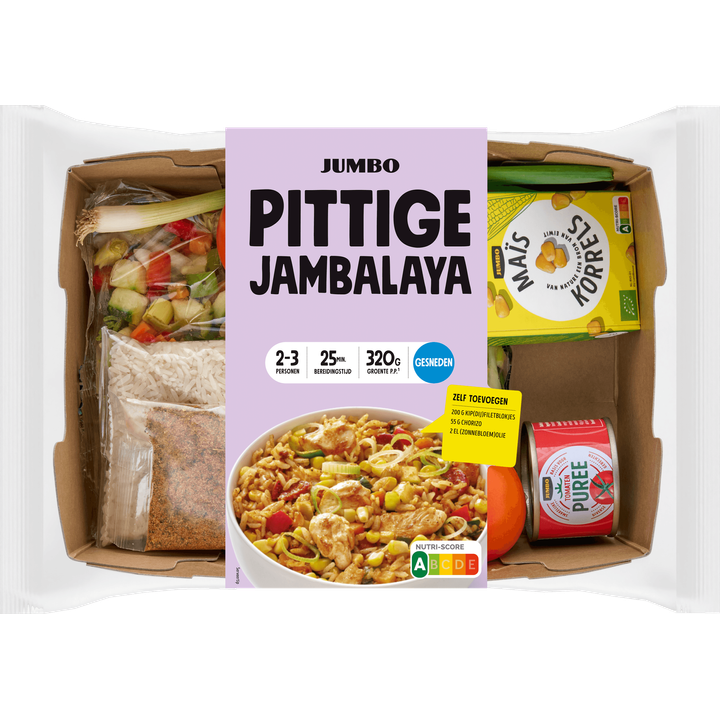 Pittige Jambalaya Gesneden Verspakket 2-3 Personen