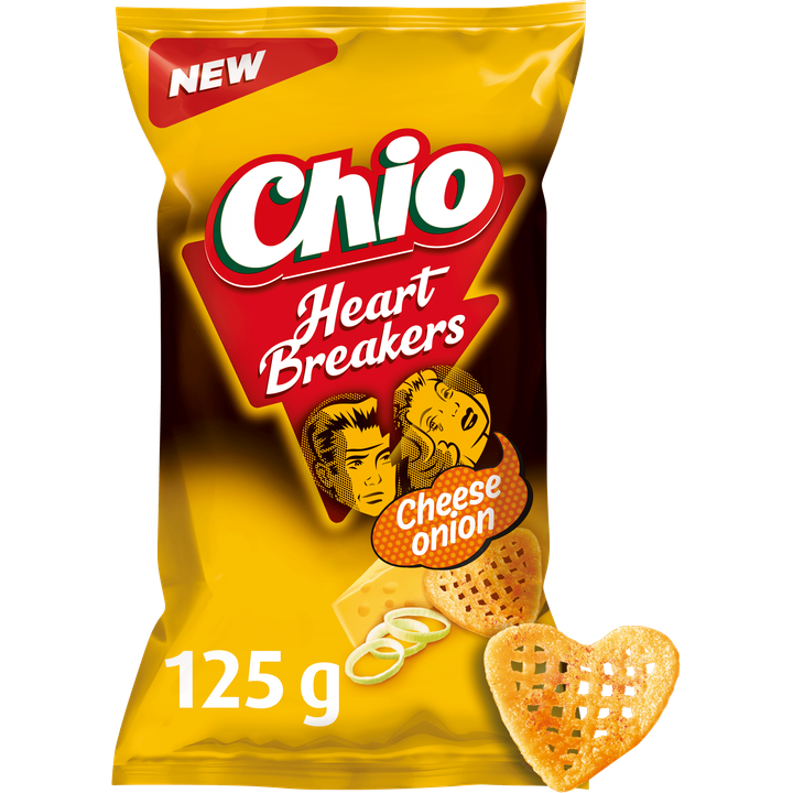 Chio Heartbreakers Cheese Onion Chips 125 g