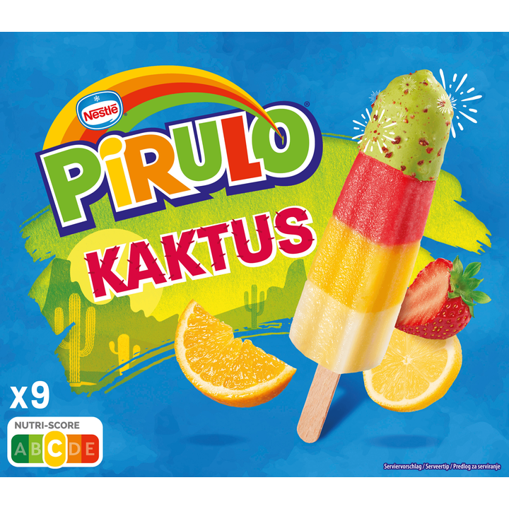 Pirulo Kaktus Waterijsjes 9 Stuks 405 ml