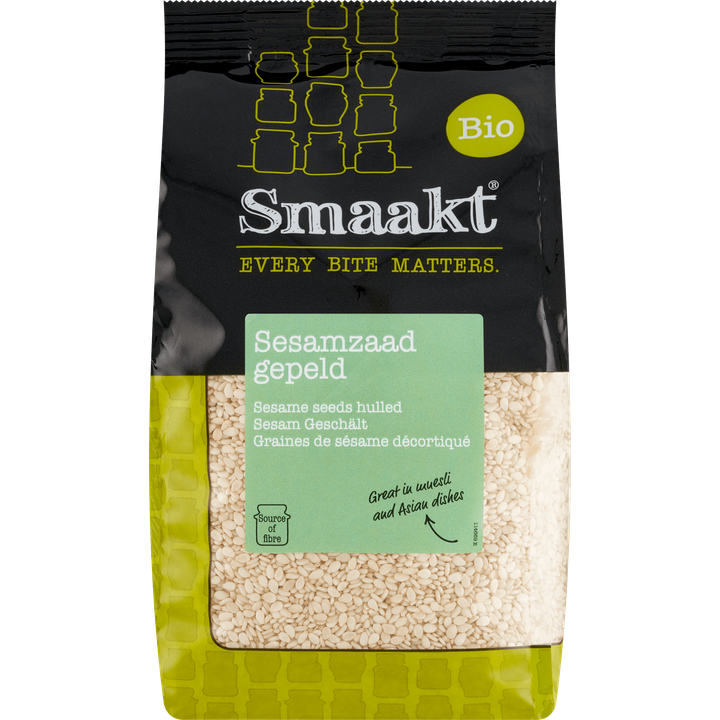 Smaakt Bio Sesamzaad Gepeld 250 g