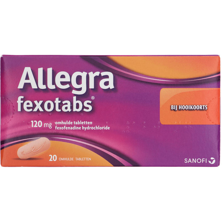 Allegra Fexotabs hooikoortstabletten 120 mg, 20 stuks