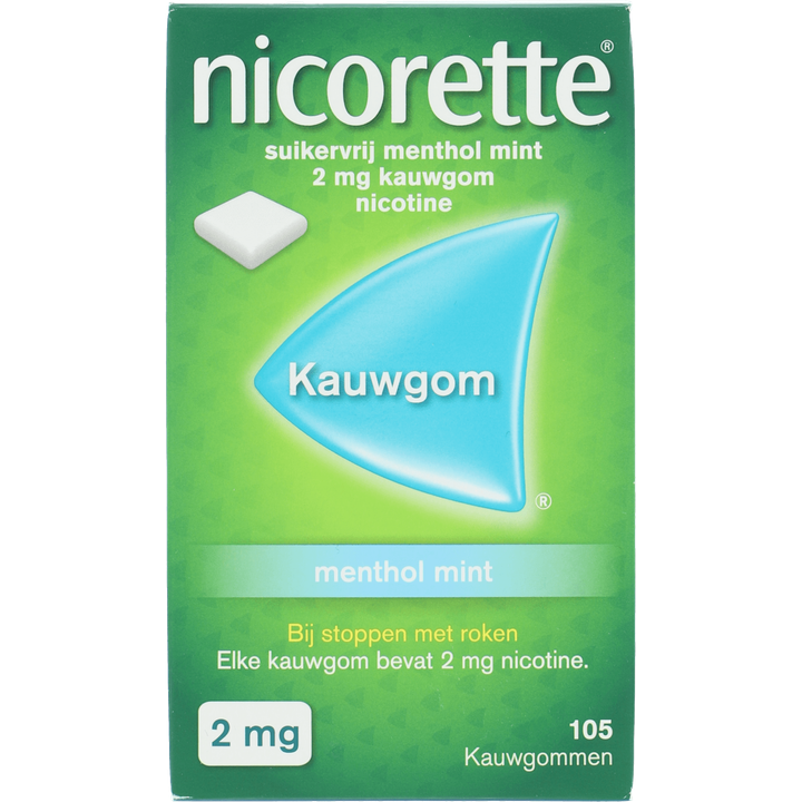 Nicorette Nicotine Kauwgom Suikervrij 2 