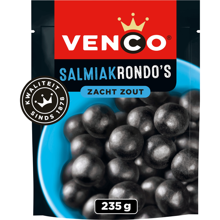 Venco Salmiakrondo's Zacht Zout 235 g