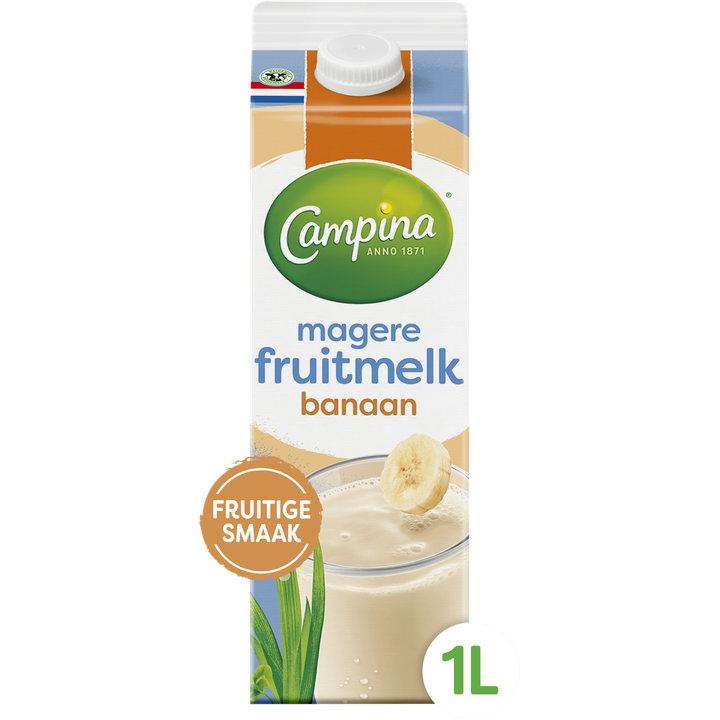 Campina Magere Fruitmelk Banaan 1 L