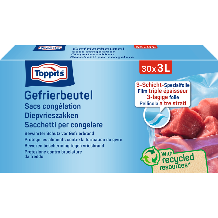 Toppits Diepvrieszakken 3 liter 30 stuks