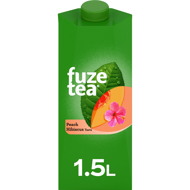 Fuze Tea Black Iced Tea Peach Hibiscus 1,5 L