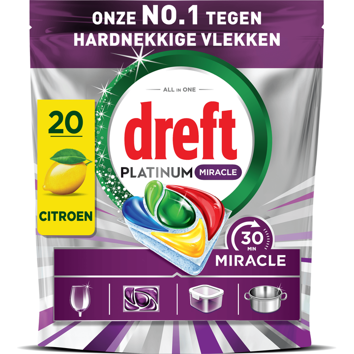 Dreft Platinum Miracle All In One, 20X