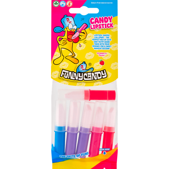 Funny Candy Strawberry Flavour Candy Lipstick 30 g
