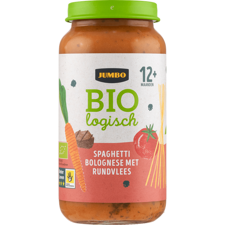 Biologisch Babyvoeding Spaghetti Bolognese met Rundvlees 12+ Maanden