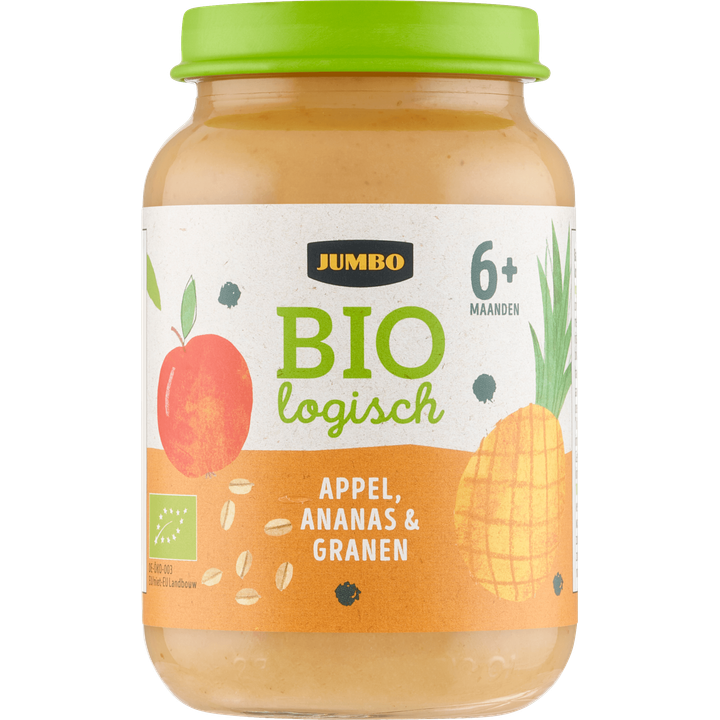 Biologisch Babyvoeding Appel, Ananas & Granen 6+ Maanden