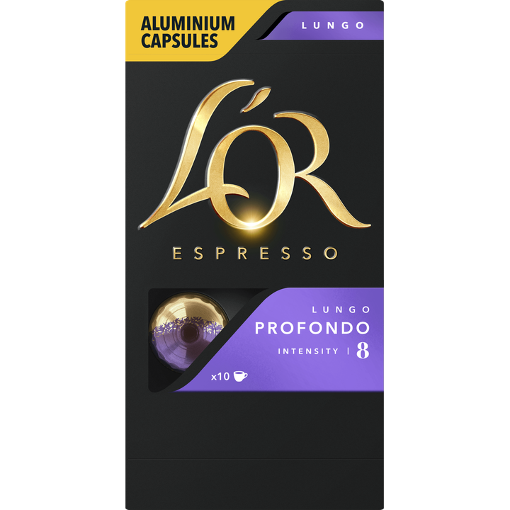 L'OR Espresso Lungo Profondo Aluminium Capsules 10 Stuks 52 g