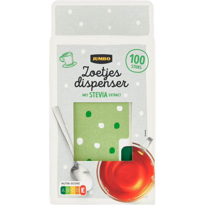 Zoetjes Dispenser met Stevia Extract 100 Stuks