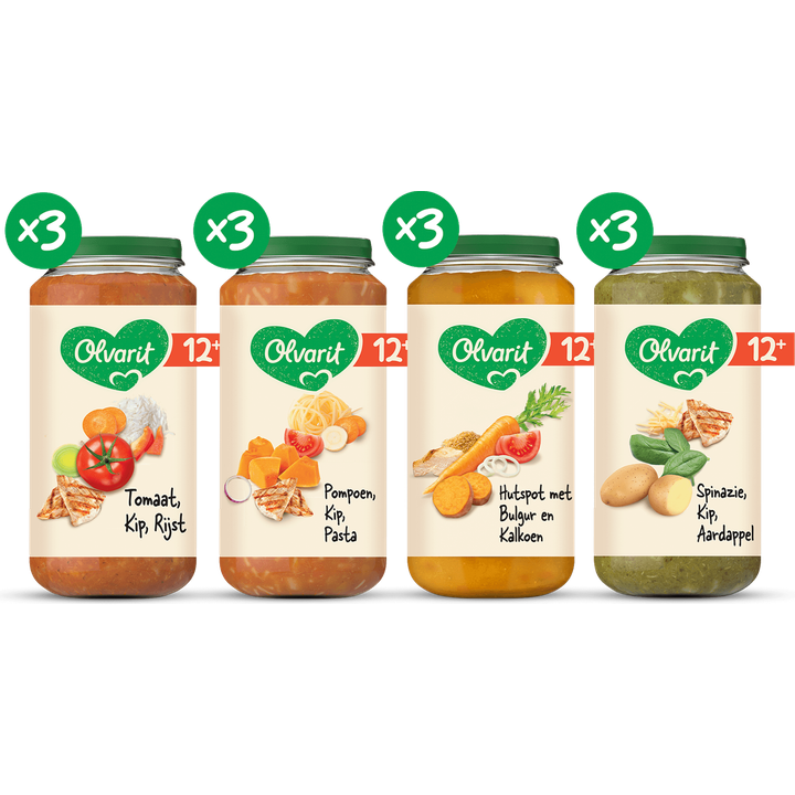 12+ Maanden Variatiemenu Maaltijd Versie 1