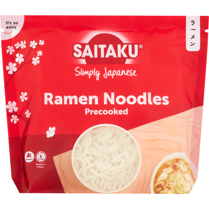 Saitaku Simply Japanese Ramen Noodles Precooked 2 x 150 g