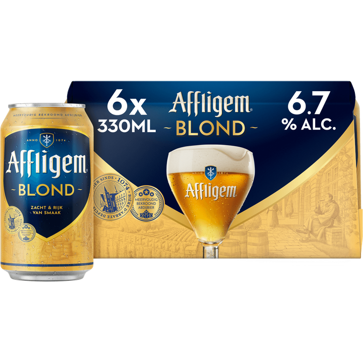 Affligem Blond Bier Blik 6 x 330ml
