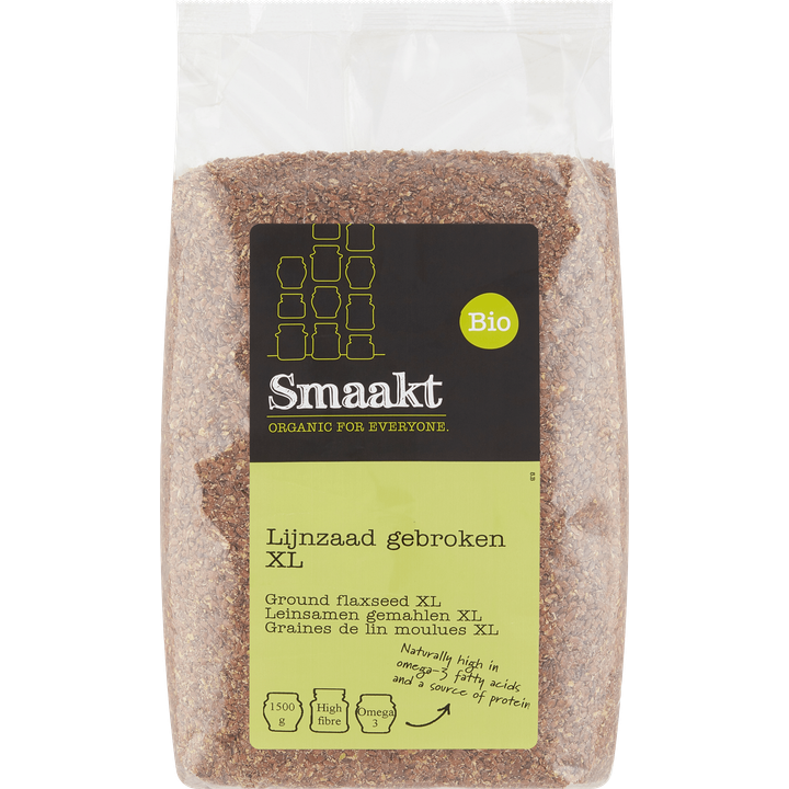 Smaakt Bio Lijnzaad Gebroken XL 1500 g