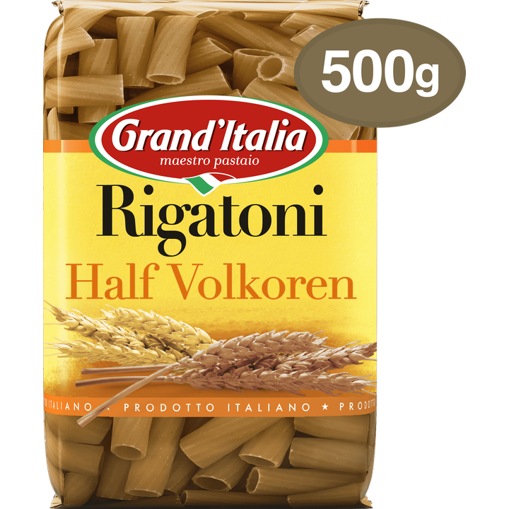 Grand'Italia Rigatoni Half Volkoren 500 g