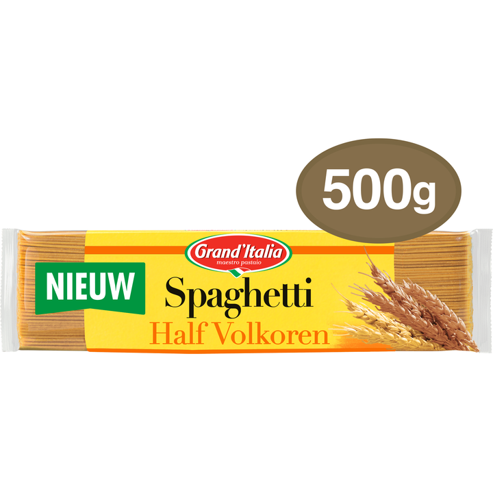 Grand'Italia Spaghetti half volkoren 500 g