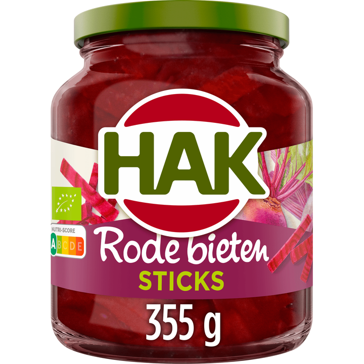 Hak Rode Bieten Sticks Bio 355 g