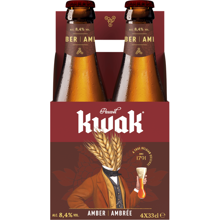 Pauwel Kwak Amber Bier Flessen 4 x 33 cl