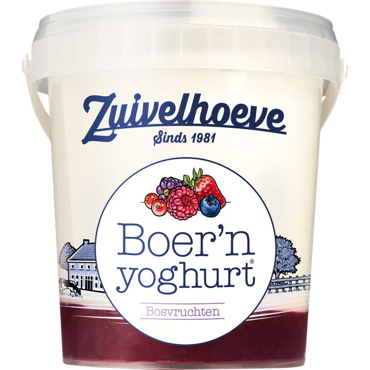 Zuivelhoeve Boer'n yoghurt® Bosvruchten 750 g