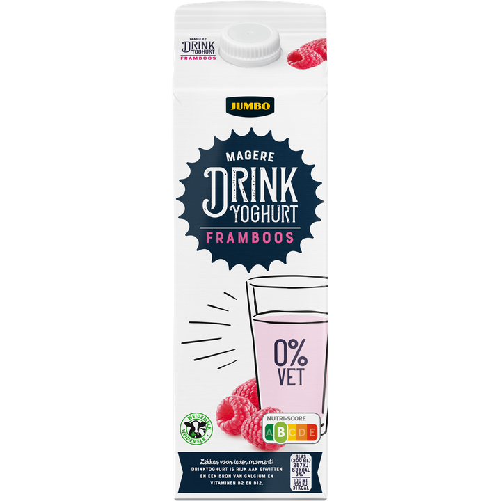 Drinkyoghurt Framboos 0% Vet