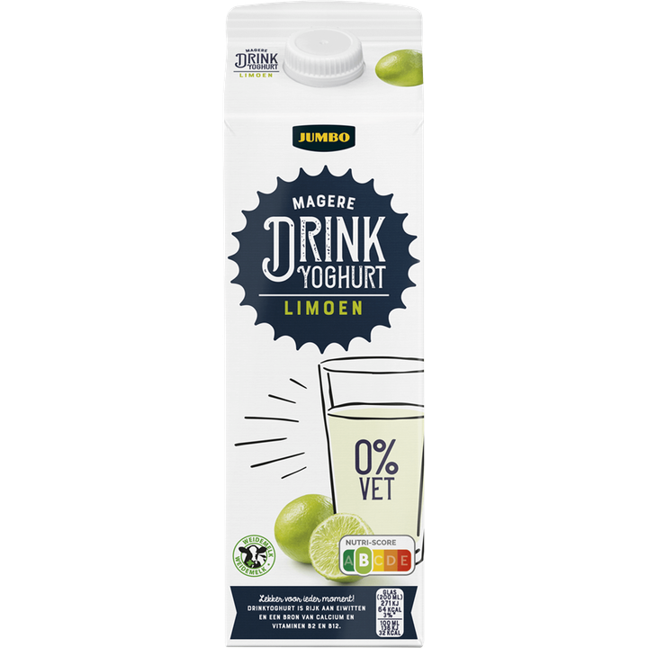Drinkyoghurt Limoen 0% Vet