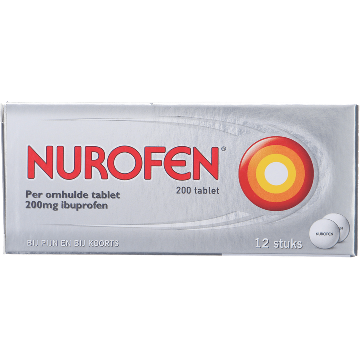 Nurofen Ibuprofen tabletten 200 mg, 12 stuks