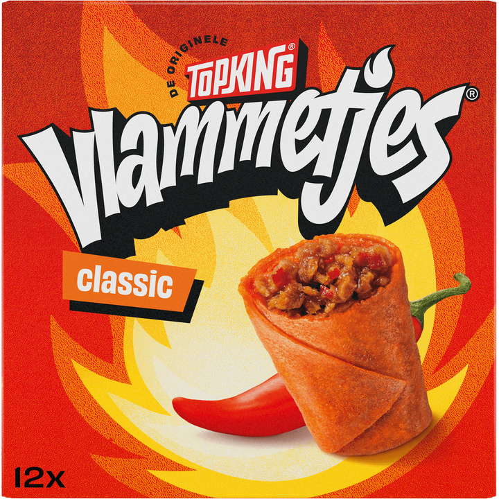 Topking Vlammetjes Classic 12 Stuks 210 g