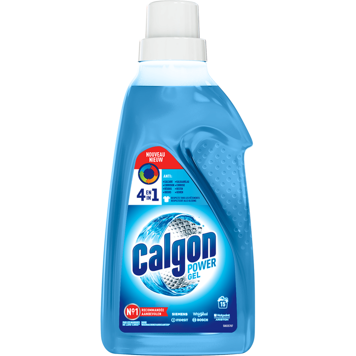 Calgon 4 in 1 Gel Wasmachinereiniger en Anti Kalk - 15 Wasbeurten - 750 ml