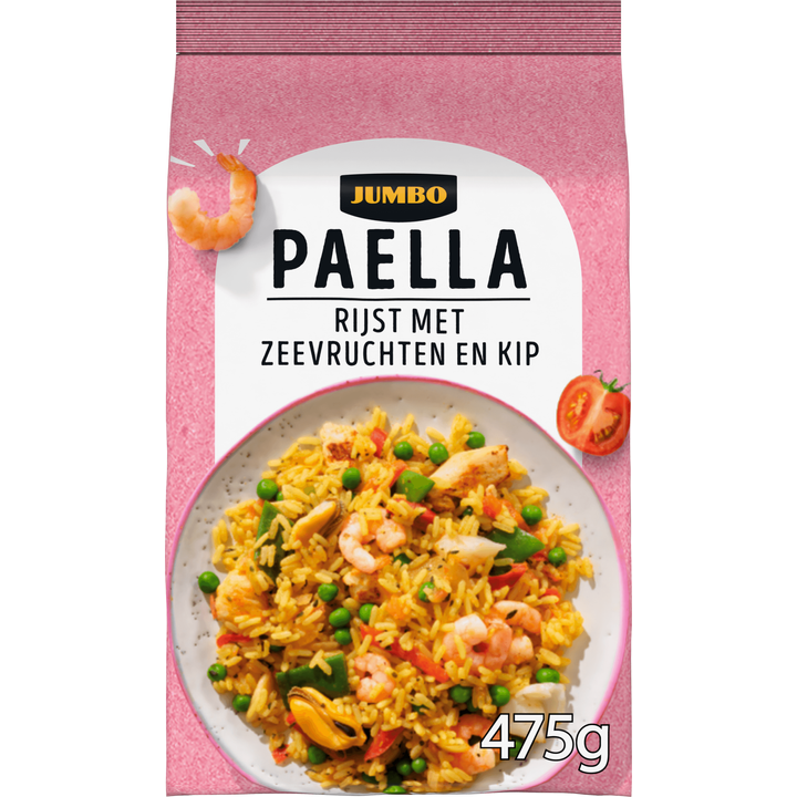 Paella Rijst met Zeevruchten en Kip
