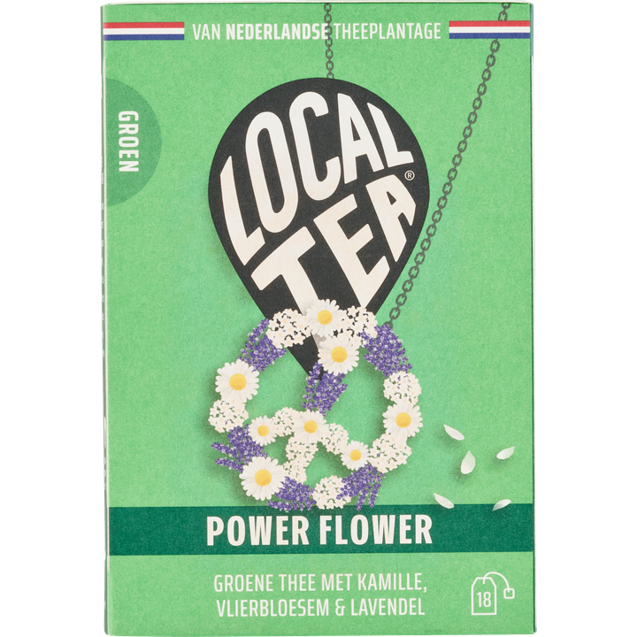 Power Flower Groene Thee met Kamille, Vlierbloesem & Lavendel